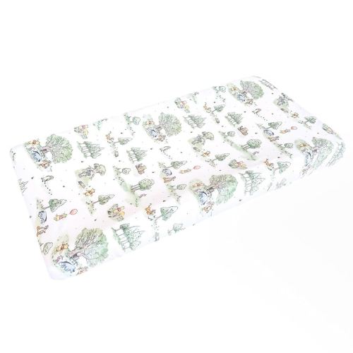 Premium Diaper Changing Pad Cover Hundred Acre Wood by Copper Pearl