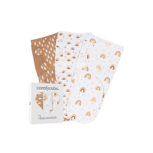 Easy Swaddle Blankets - Pack of 3, Small/Medium
