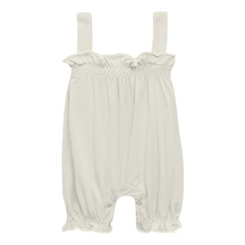 Gathered Romper in Natural