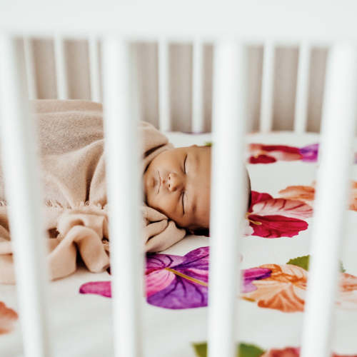 Hibiscus Crib Sheets