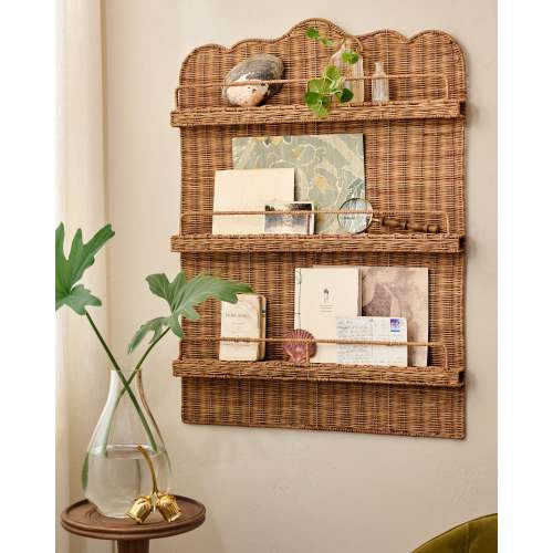 Robin Woven Rattan Display Shelf