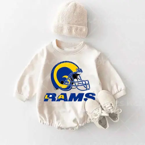 Baby Rams Romper and Adult Sweatshirt