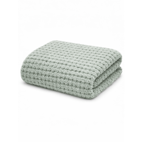 Phufy® Bliss Waffle Blanket, Mist Green – SpearmintLOVE