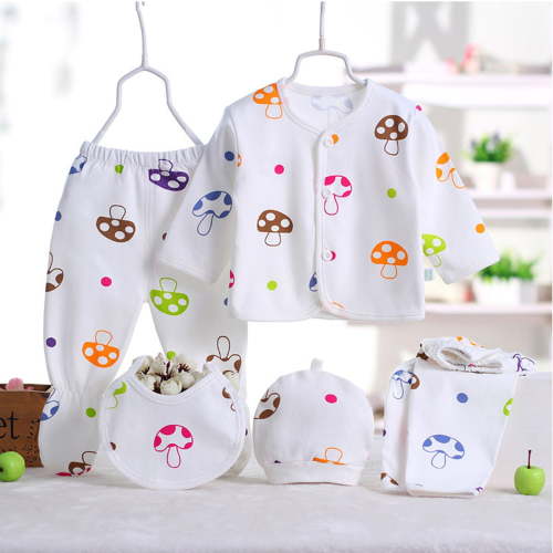 yocbz Newborn Outfit Set 5PCS Baby Gift Sets New Born Gift D,One Size