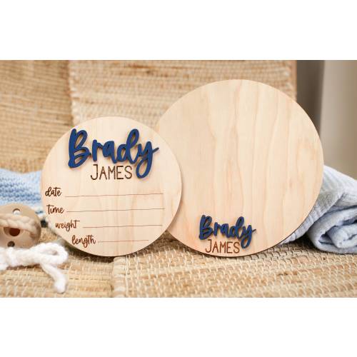 Wooden Birth Announcement Sign Baby Announcement Sign Hospital Footprint Sign Footprint ready baby name sign birth announcement stat sign