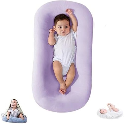 Baby Lounger Cover for Infants Loungers 0-24 Months, 100% Cotton Soft and Breathable Lounger Slipcover（Only Lounger Cover, Without The Lounger） (011, OneSize)