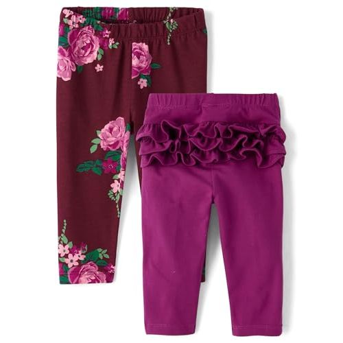 The Children's Place Baby Girls' and Newborn Knit Pull on Pants