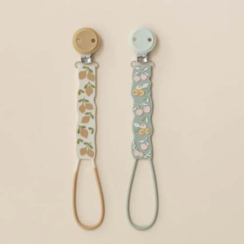 Beadless Silicone Pacifier Clip Set (2-Pack)