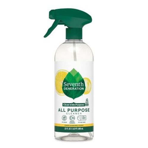 Seventh Generation Lemon All Purpose Cleaner Spray - 23 fl oz: Dye-Free, Phosphate-Free, Artificial Fragrance-Free