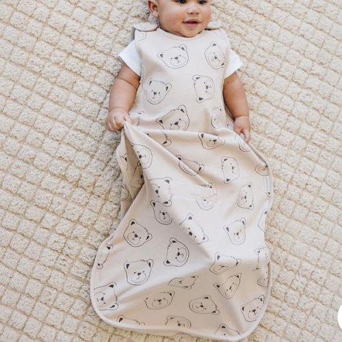 4 Season® Ultimate Baby Sleep Bag, Merino Wool & Organic Cotton, Teddy Bear
