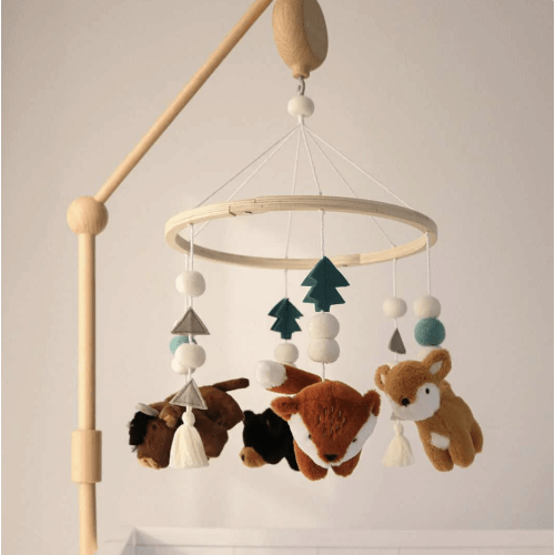 Western Woods Baby Musical Crib Mobile