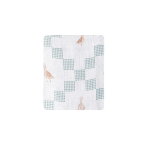Pop Ya Tot Fitted Cotton Muslin Cot Sheet - Goosey Gander