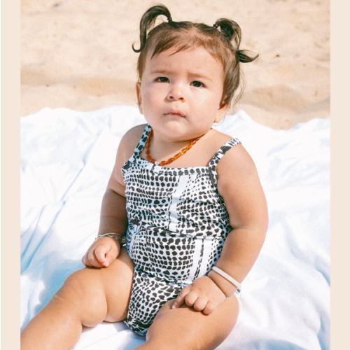 Leopard Cone shell romper