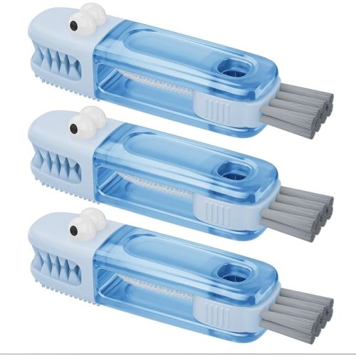 3 in 1 Cup Lid Gap Cleaning Brush Set, Multifunctional Bottle Cleaning Brush, Silicone Cup Lid Gap Cleaner, Home Kitchen Crevice Cleaning Tools (Multicolored)
