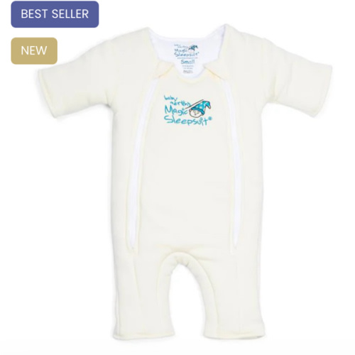 Cream Baby Merlin’s Magic Sleepsuit | Soft 100% Cotton Infant Sleepsuit