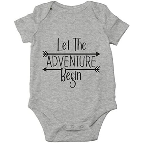 AW Fashions Let The Adventure Begin Baby Bodysuit Newborn Girl Coming Home Outfit Adorable Boy Apparel