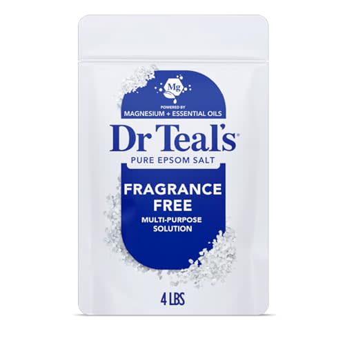 Dr Teal's Epsom Salt Magnesium Soak, Fragrance Free, 4 lbs