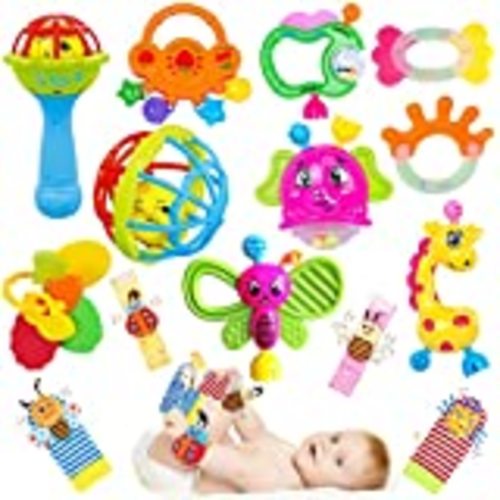 Amazon.com: BLOOBLOOMAX Wrist Rattles Foot Finder Rattle Sock Baby Toddlor Toy,Rattle Toy,Arm Hand Bracelet Rattle,Feet Leg Ankle Socks, Present Gift for Newborn Infant Babies Boy Girl Bebe (4 Bugs) : Toys & Games