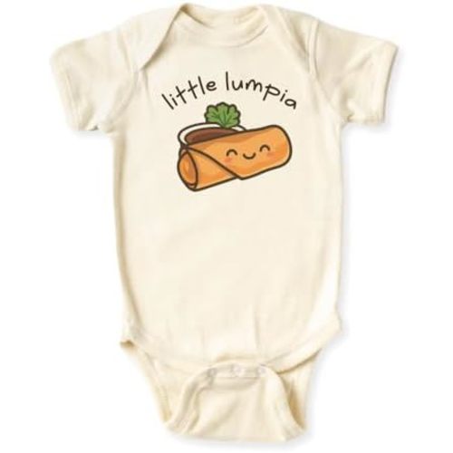 Little Lumpia Baby Bodysuit, Toddler & Kids T-Shirt – Cute Filipino Food Outfit for Baby Newborn Clothes