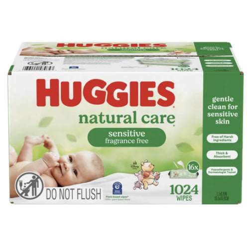 Huggies Natural Care Sensitive Baby Wipes, 1024-count | Costco