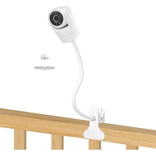 Baby Monitor Mount for VTech VM901/VM928/RM7766/RM7764/RM5764/RM5754 Baby Monitor, Flexible Baby Camera Holder, Crib Clip Mount Without Tools