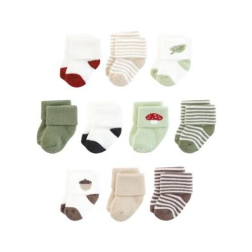 Natural 10-Pair Terry Socks Collection