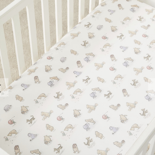 Disney's Winnie the Pooh Organic Crib Sheet | Pottery Barn Kids