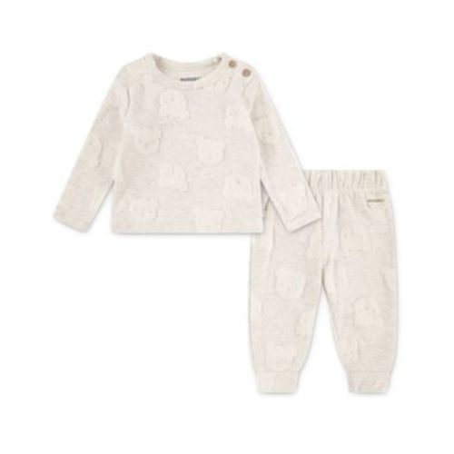 Baby Boys' and Baby Girls' Floral Printed Top and Pants, 2-Piece Set
