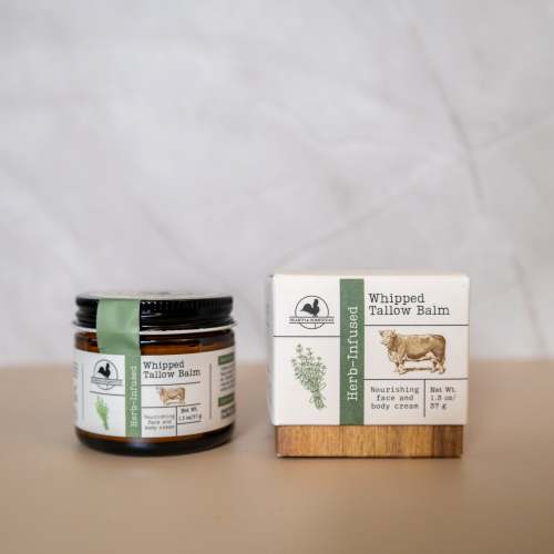 Herb-Infused (Unscented) Whipped Tallow Balm