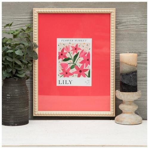 Flower Market Lily Framed Wall Decor