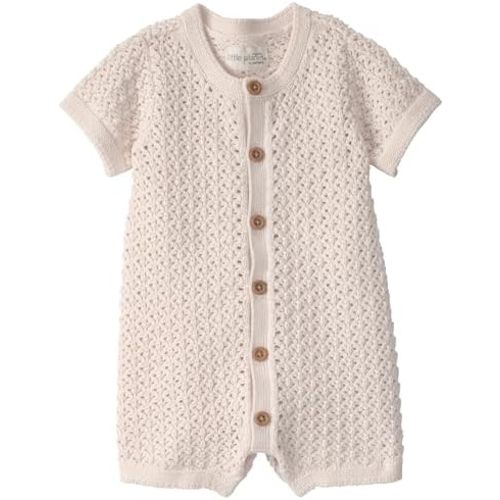 little planet by carter's unisex-baby Waffle Knit Button-Front Jumpsuit made with Organic Cotton