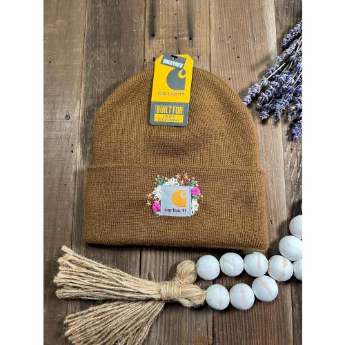 Hand embroidered TODDLER and YOUTH size beanie