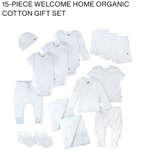 15-Piece WELCOME HOME Organic Cotton Gift Set | Honest Baby Clothing