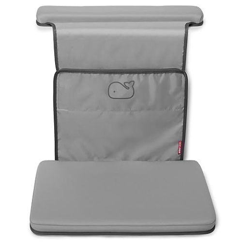 Skip Hop Baby Bath All-in-One Cushioned Elbow Saver & Kneeler Pad Set with Height-Adjustable Design and Quick-Dry Material, Wave