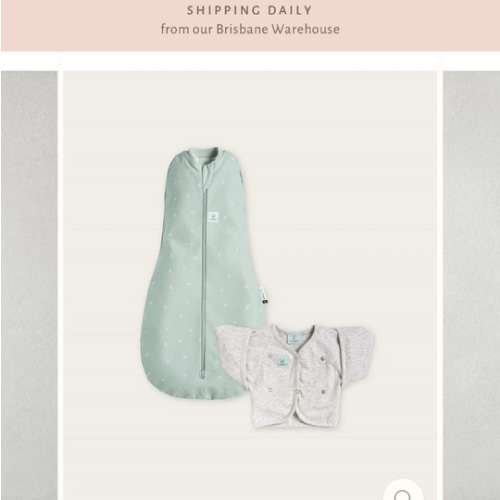 ergoPouch Sage Cocoon Swaddle Sleep Starter Pack 1.0 TOG | 0-3 Months