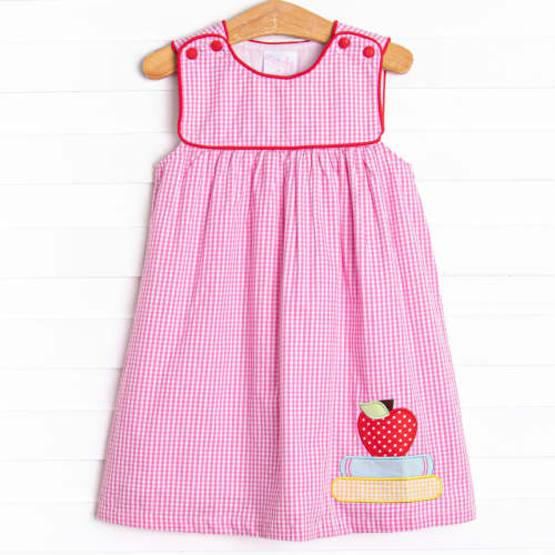A+ Honor Roll Applique Dress, Pink – Stitchy Fish