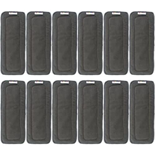 AlVABABY 12pcs Cloth Diaper Inserts,5-Layer Inserts,Reusable Liners for Baby Cloth Diapers12ZTN