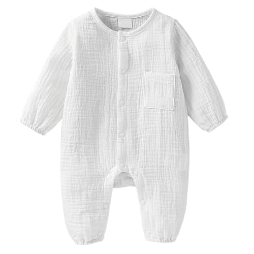 Infant Baby Girl Boy Romper Easy Diaper Changes Bodysuit Romper Cotton Romper One Piece Outfits Bodysuit