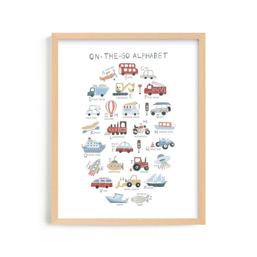 Minted® Transportation Alphabet Wall Art by Teju Reval
