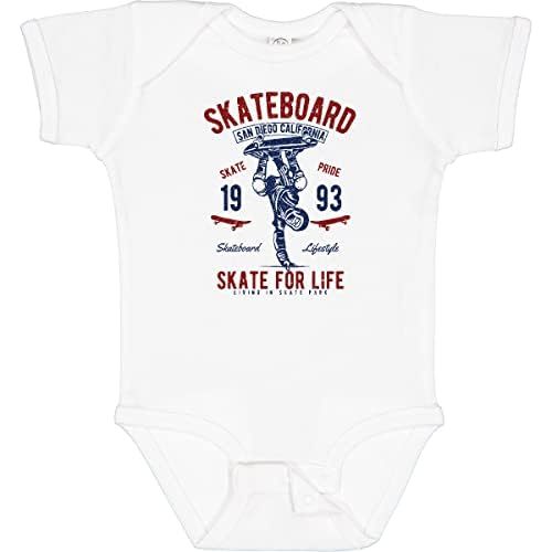 inktastic Skateboard for Life Baby Bodysuit