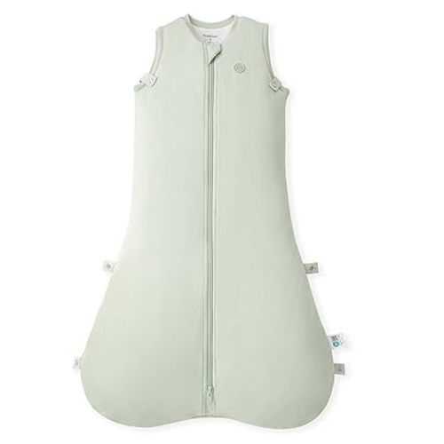 Momcozy Sleep Sack for Baby 0-6 Months, 1.5 TOG Baby Wearable Blanket with Supportive Plush Filling, Two-Way Zipper for Easy Diaper Changes, Snap-Fit Design for Growing Babies, Small, Green
