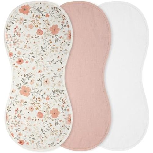 Hahafelt 3 Pcs Baby Changing Pad Liners,Print Style,White