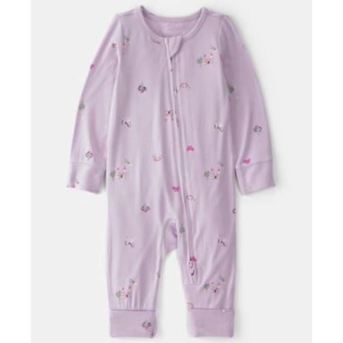 Baby Girls' Fairytale 2-Way Zip Sleep and Play Pajama