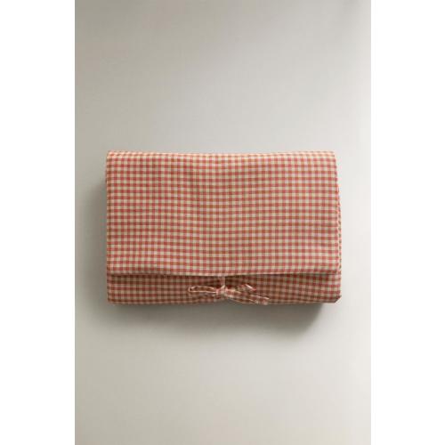 COTTON GINGHAM BABY CHANGING MAT - Dark orange | ZARA United States