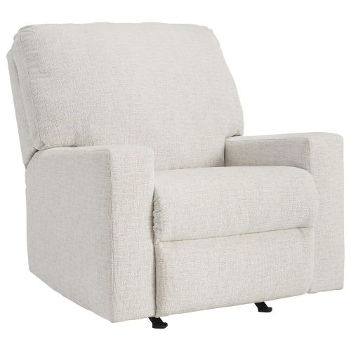 Ashley Rannis Manual Rocker Recliner in Snow