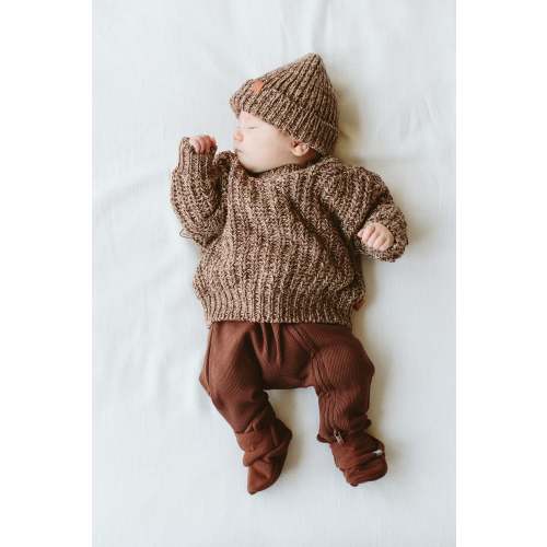 CHUNKY KNIT SWEATER | BARK – goumikids