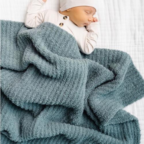 Chenille Blanket - Ocean Blue - Small & Large