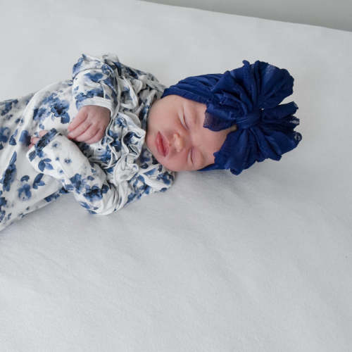 Ruffled Headband | Navy