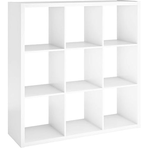ClosetMaid 4588 Decorative Open Back 9-Cube Storage Organizer, White