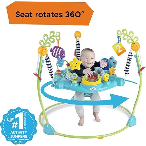 Baby Einstein Neptune's Ocean Discovery Activity Baby Jumper Activity Center, Ages 6 Months +, Max Weight 25 lbs., Unisex